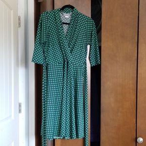 Karina Dresses "Ruby" M/L faux wrap dress